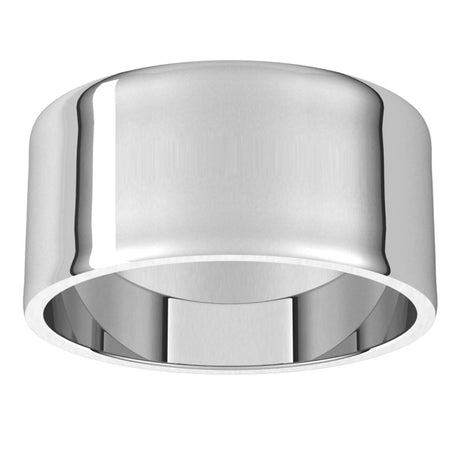 10K White Gold 9 mm Ultra-Lightweight Flat Band Size 5.5