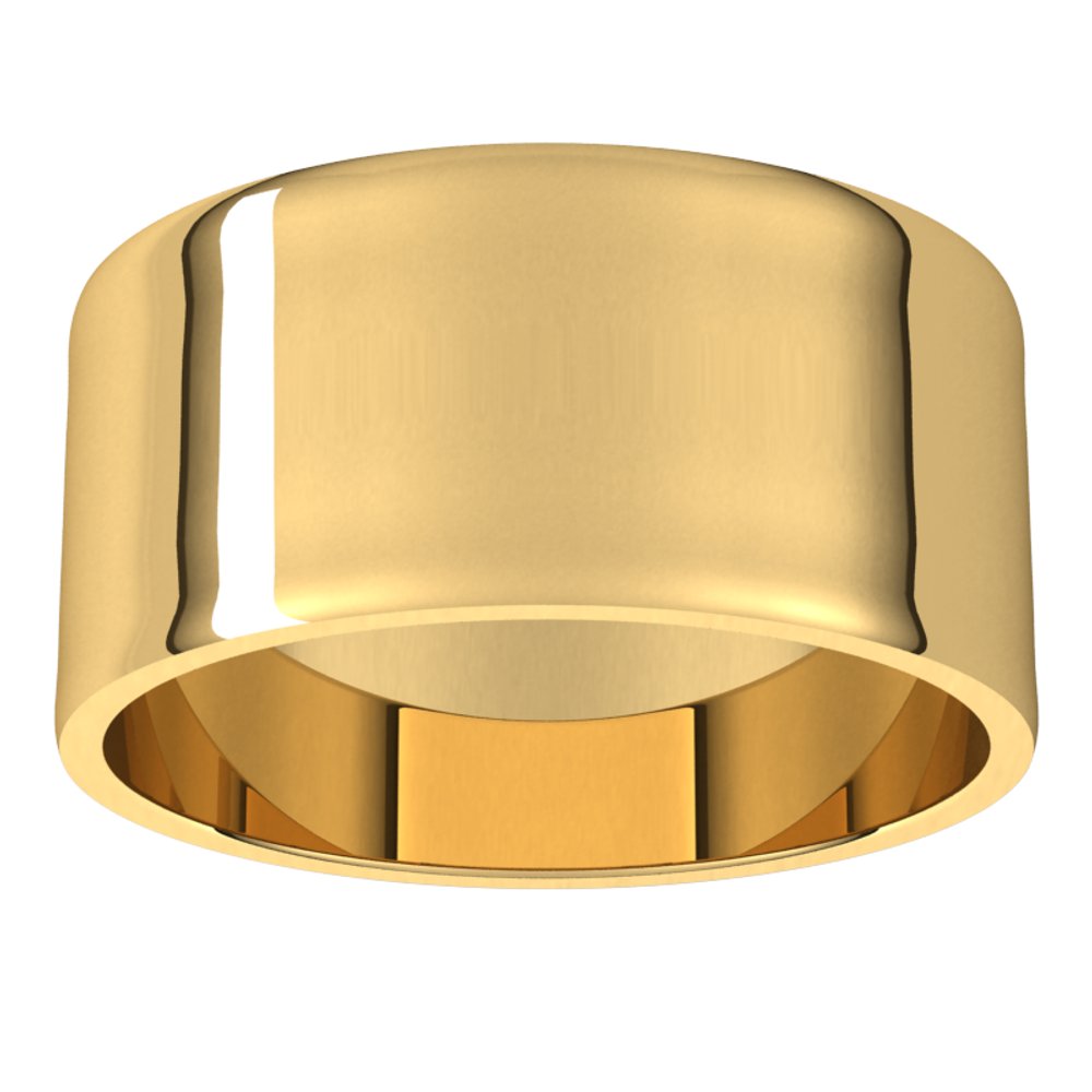 14K Yellow 9 mm Ultra-Lightweight Flat Band Size 7