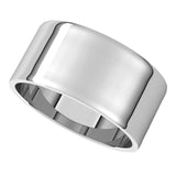 10K White Gold 9 mm Ultra-Lightweight Flat Band Size 5.5