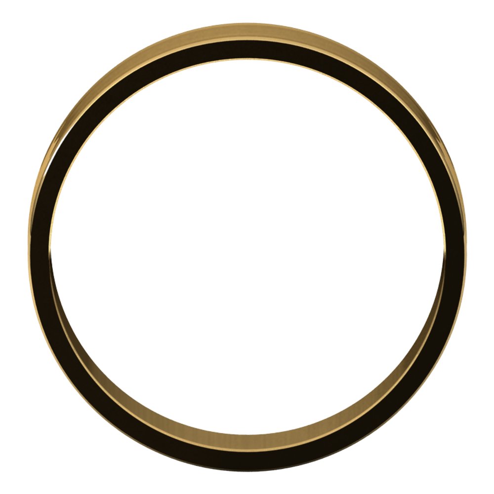 14K Yellow 5 mm Flat Ultra-Light Band