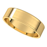 14K Yellow 5 mm Flat Ultra-Light Band