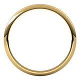 14K Yellow 1.5 mm Half Round Band Size 10