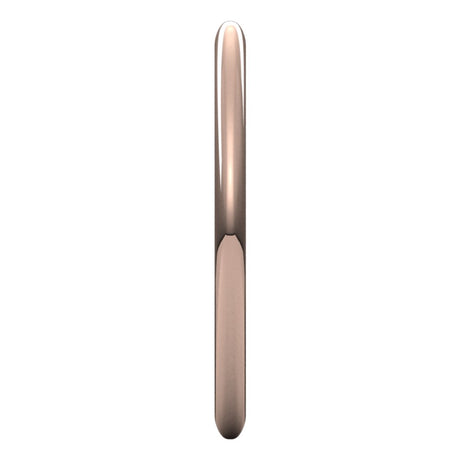 14K Rose Gold 1.5 mm Half Round Band Size 2