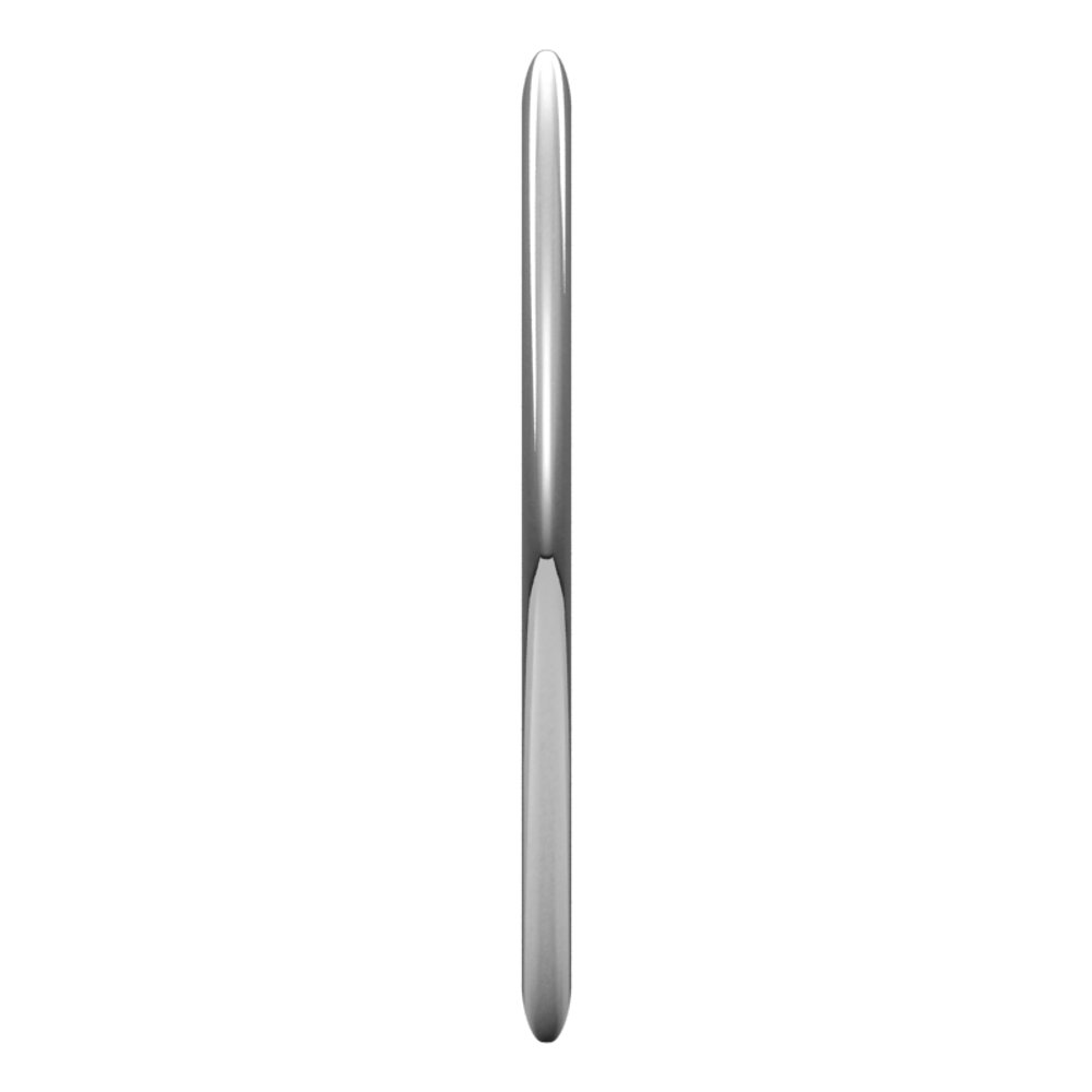 10K White Gold 1 mm Half Round Band Size 7