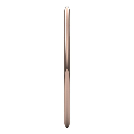 14K Rose Gold 1 mm Half Round Band Size 4