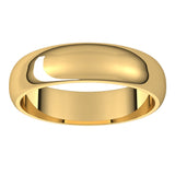 10K Yellow 5 mm Half Round Band