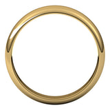 10K Yellow Gold 4.5 mm Half Round Band Size 8.5