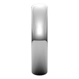 14K White Gold 4.5 mm Half Round Band Size 8