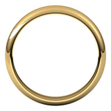 18K Yellow 4 mm Half Round Band