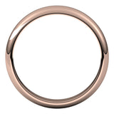 14K Rose 4 mm Half Round Band