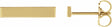 14K Yellow Gold Engravable Bar Earrings