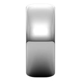 14K White Gold 8 mm Half Round Band Size 8