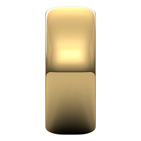 18K Yellow Gold 8 mm Half Round Band Size 7