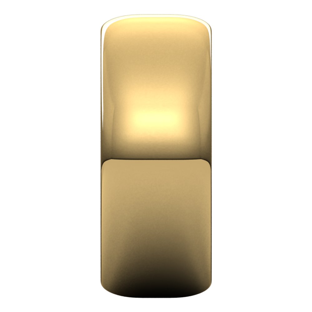 14K Yellow Gold 8 mm Half Round Band Size 6