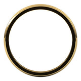 10K Yellow Gold 2 mm Stepped-Edge Half Round Band Size 6