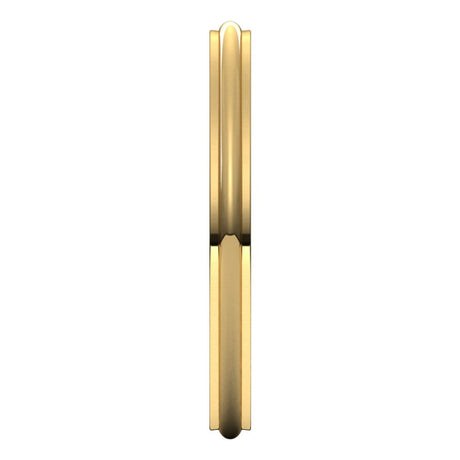 10K Yellow Gold 2 mm Stepped-Edge Half Round Band Size 6