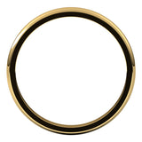 14K Yellow 2.5 mm Half Round Edge Band Size 6