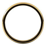 10K Yellow Gold 2.5 mm Stepped-Edge Half Round Band Size 6