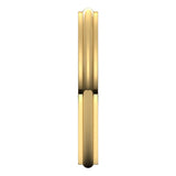 10K Yellow Gold 2.5 mm Stepped-Edge Half Round Band Size 6