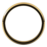 14K Yellow 3 mm Half Round Edge Band