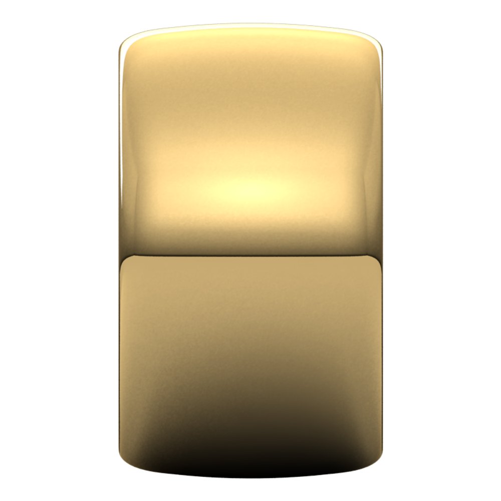 14K Yellow Gold 12 mm Half Round Band Size 6.5