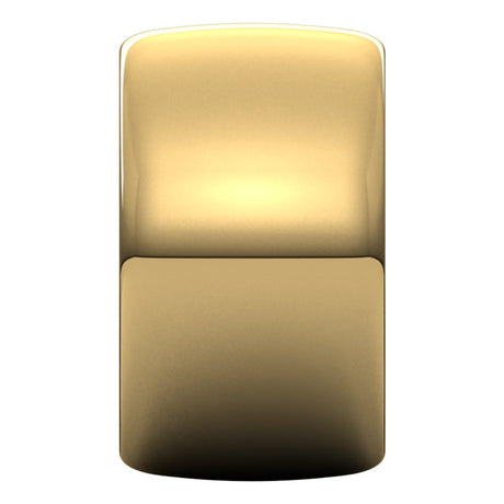 14K Yellow Gold 12 mm Half Round Band Size 6.5