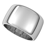 Sterling Silver 12 mm Half Round Band