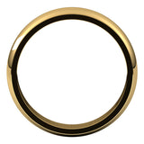 14K Yellow 5 mm Half Round Edge Band