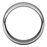 Sterling Silver 9 mm Half Round Band Size 11