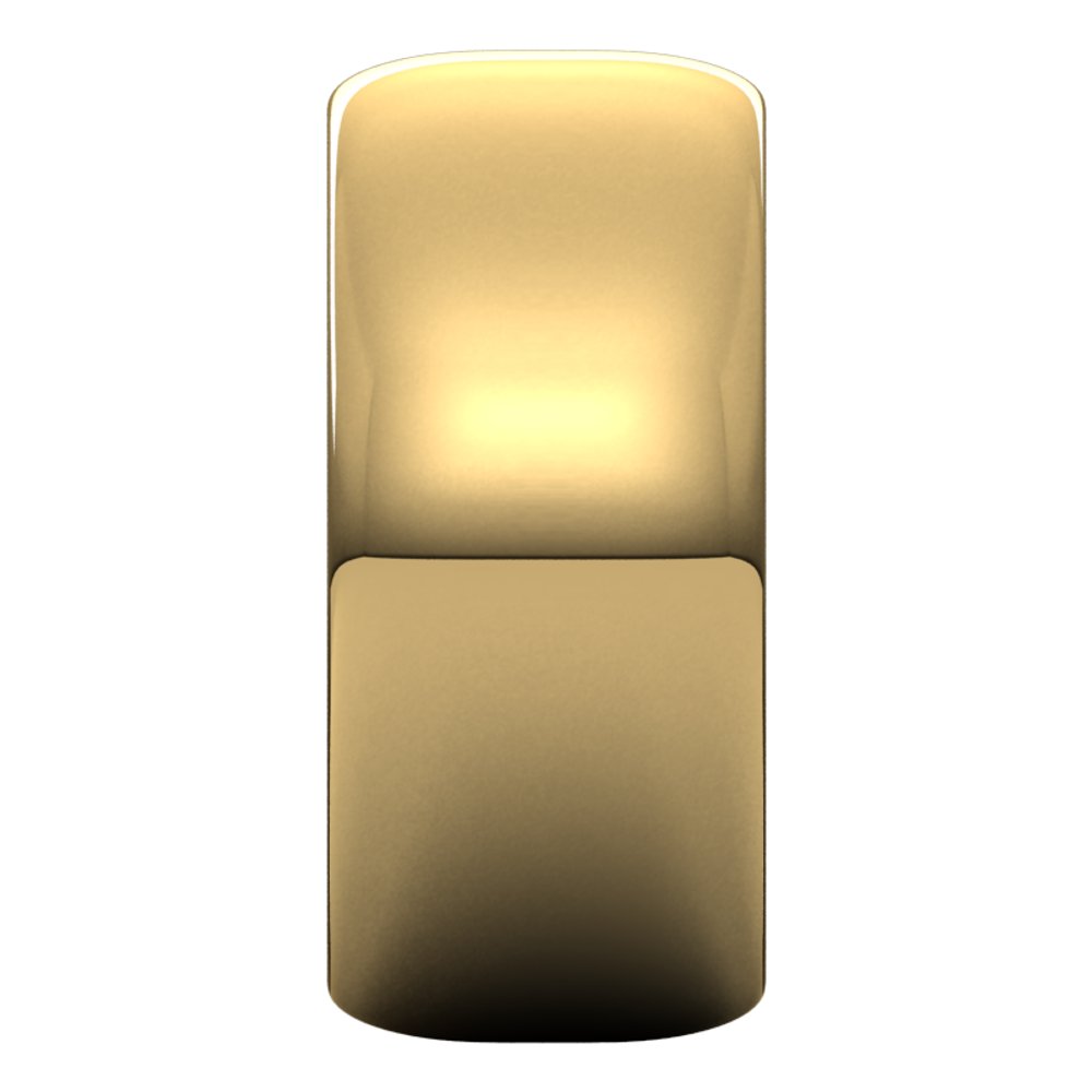 14K Yellow Gold 9 mm Half Round Band Size 4