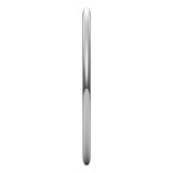 14K White Gold 1 mm Lightweight Half Round Band Size 4