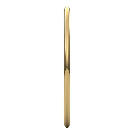 10K Yellow Gold 1 mm Lightweight Half Round Band Size 7