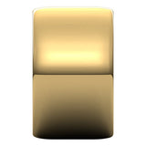 14K Yellow Gold 12 mm Lightweight Half Round Band Size 7.5