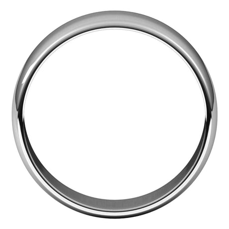 10K White 7 mm Half Round Light Band