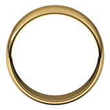 10K Yellow Gold 8 mm Lightweight Half Round Band Size 9