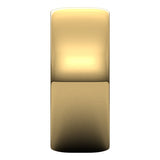 10K Yellow Gold 8 mm Lightweight Half Round Band Size 10