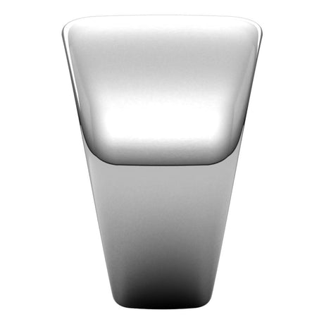 14K White 14 mm Tapered Half Round Band Size 7