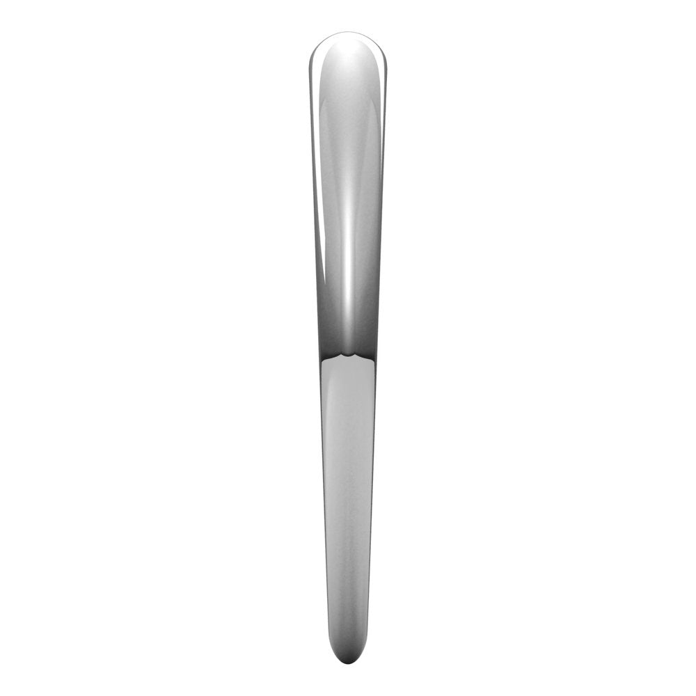 14K White 2.5 mm Tapered Half Round Band Size 9