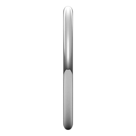 14K White Gold 1.5 mm Ultra-Lightweight Half Round Band Size 6
