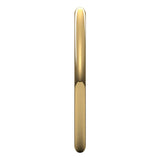 14K Yellow Gold 1.5 mm Ultra-Lightweight Half Round Band Size 5