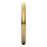 14K Yellow Gold 2 mm Ultra-Lightweight Half Round Band Size 5