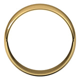 14K Yellow 7 mm Half Round Ultra-Light Band