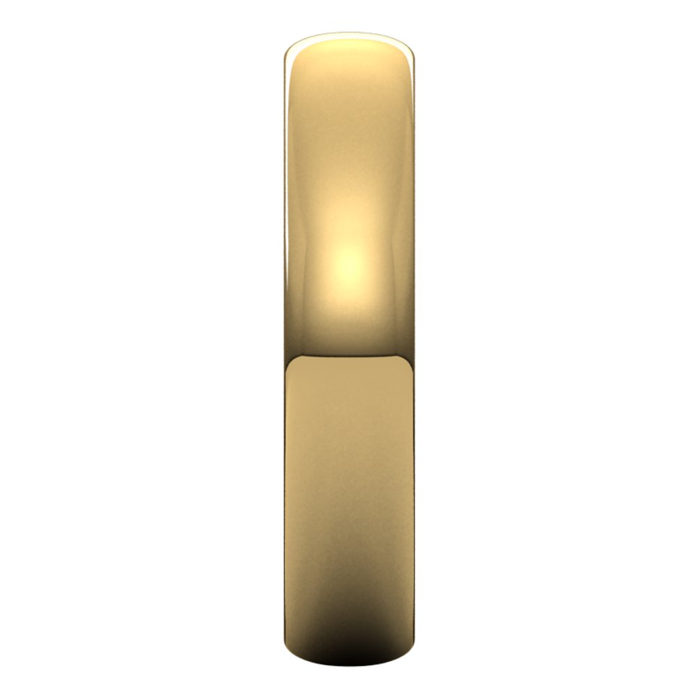 10K Yellow 4 mm Ultra-Lightweight Half Round Band