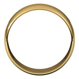 18K Yellow Gold 8 mm Ultra-Lightweight Half Round Band Size 10