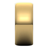 10K Yellow 8 mm Ultra-Lightweight Half Round Band Size 7