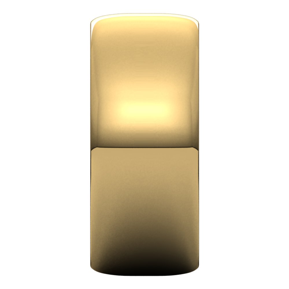 18K Yellow Gold 8 mm Ultra-Lightweight Half Round Band Size 10