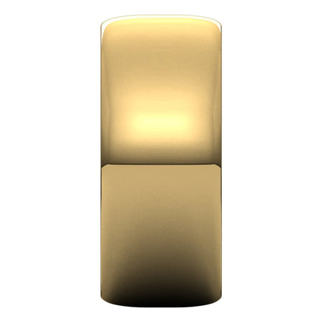 18K Yellow Gold 8 mm Ultra-Lightweight Half Round Band Size 10
