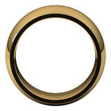 14K Yellow Gold 10 mm Comfort-Fit Half Round Band Size 9 