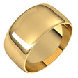 10K Yellow 9 mm Ultra-Lightweight Half Round Band Size 6.5
