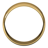 10K Yellow Gold 9 mm Ultra-Lightweight Half Round Band Size 5.5
